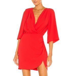 Amanda Uprichard Red Demetra Dress